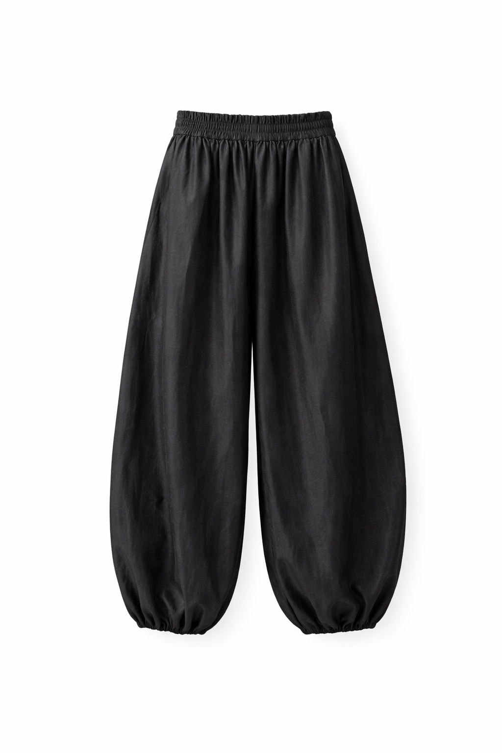 Crimson Lantern Mulberry Silk Balloon Pants - Image 3