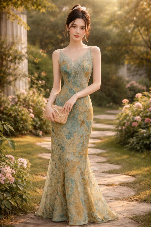 Jade Whisper Gown