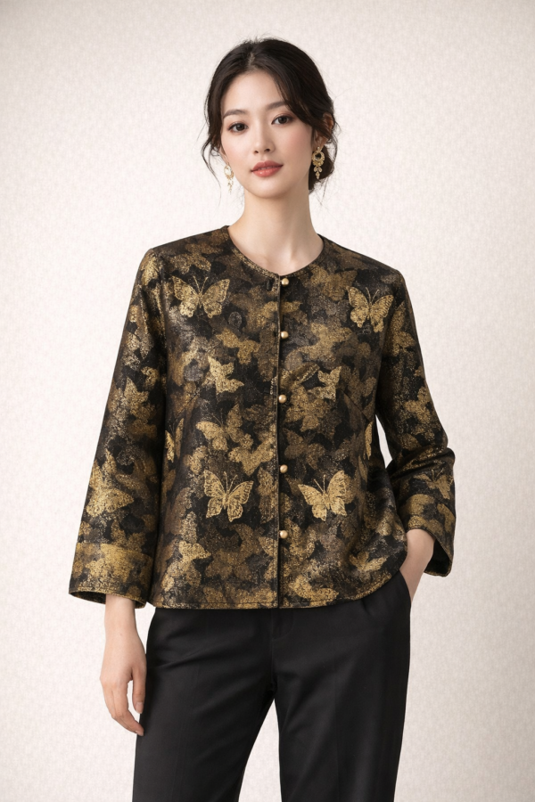 Midnight Butterfly Neo Chinese Jacket